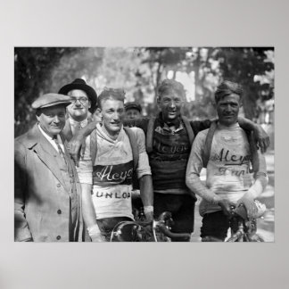 Poster Muddy Faces Tour de França 1928 Após o Palco 10