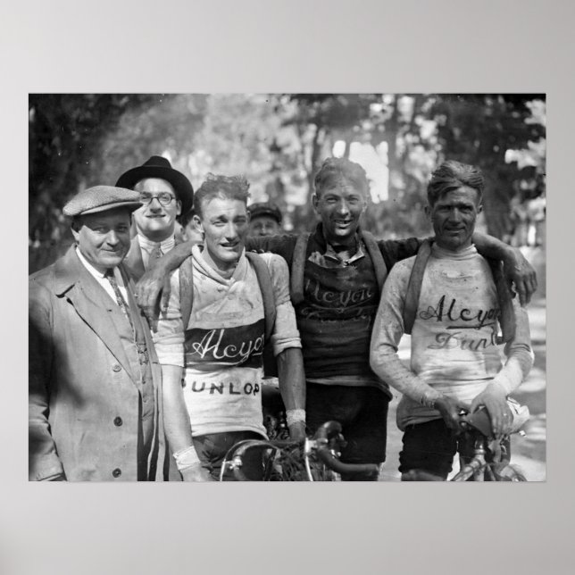 Poster Muddy Faces Tour de França 1928 Após o Palco 10 (Frente)