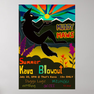 Poster MuddyMaws 2024 Summer Blowout!