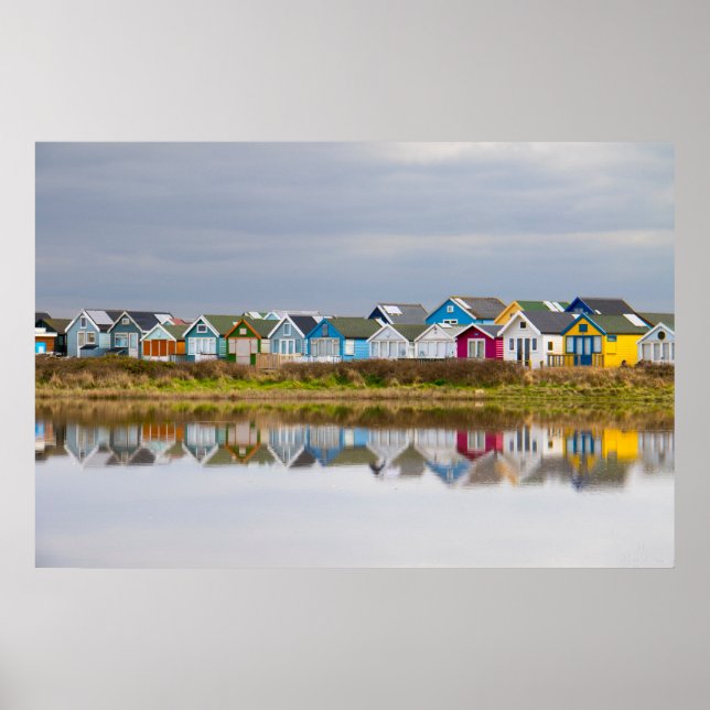 POSTER MUDEFORD SANDBANK, DORSET, INGLATERRA (Frente)
