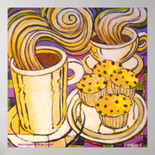 Pôster "Muffin de blueberry "