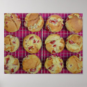 Poster Muffins de mirtilo