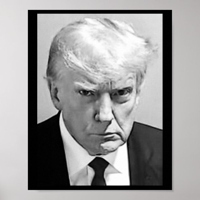 Poster Mug Shot - Donald Trump Mug Shot (Frente)