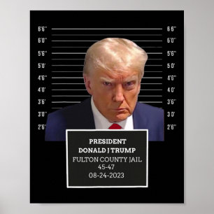 Poster Mug Shot Presidente Donald J Trump Mugshot 2023 Di