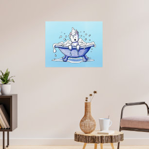 Poster Muggles Westie Bath Dog Groad Art