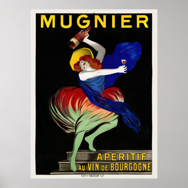 Poster Mugnier Apéritif Leonetto Cappiello 1912 Vintage (Frente)