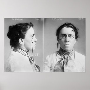 Poster Mugshot de Emma Goldman