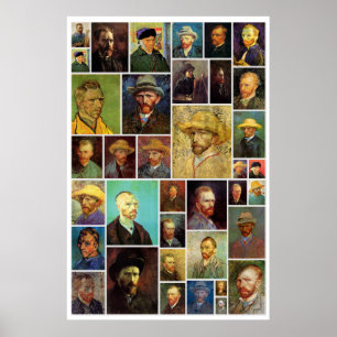 Poster Muitas caras de Vincent van Gogh