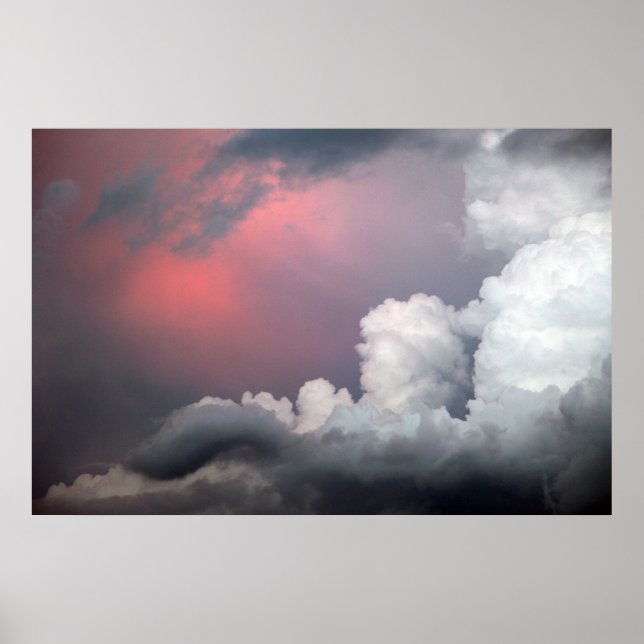 Pôster Muitas coisas nas nuvens (Frente)