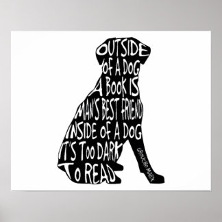 Poster Muito Escuro para Ler