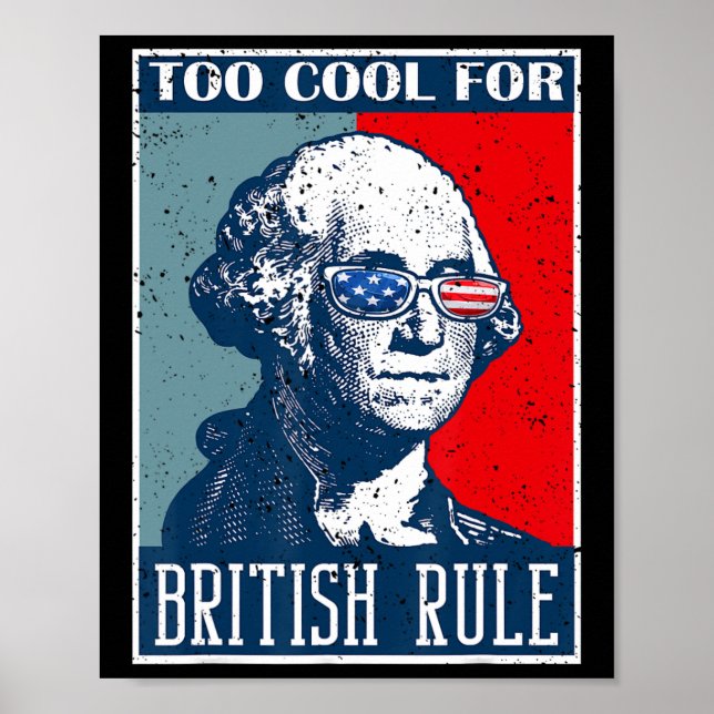 Poster Muito Legal Para A Independência Do Governo Britân (Frente)