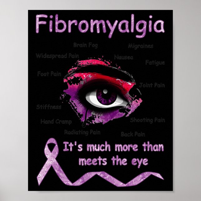 Poster Muito Mais Do Que Encontra O Awarene Da Fibromialg (Frente)