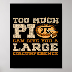 Poster Muito Matemática Pi Day Amadurece 3,14 Símbolos Ne