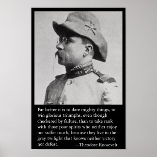 Poster Muito melhor é ousar coisas poderosas.