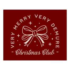 Pôster Muito miserável, feliz clube de Natal.