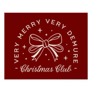 Pôster Muito miserável, feliz clube de Natal.