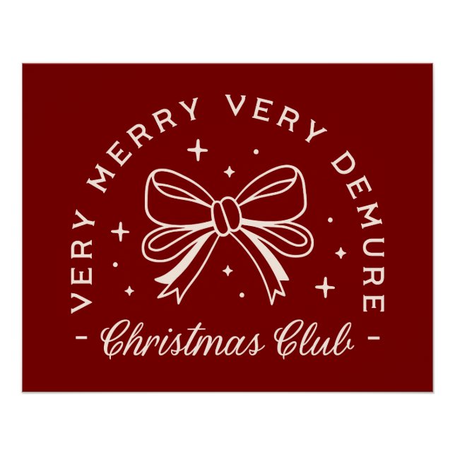 Pôster Muito miserável, feliz clube de Natal. (Frente)