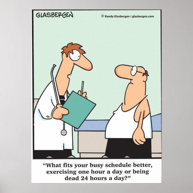 Pôster Muito Ocupado Para Exercitar? (Frente)