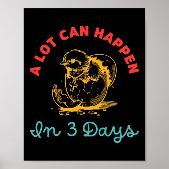 Poster Muito Pode Acontecer Em 3 Dias De Páscoa De Ovo (Frente)