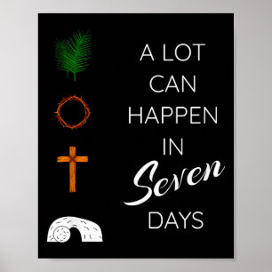 Poster Muito Pode Acontecer Em 7 Dias Domingo de Ramos Se
