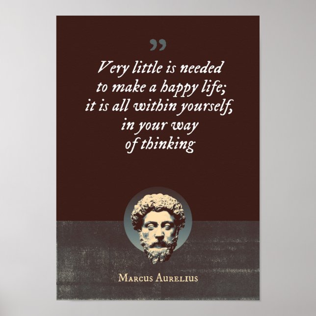 Poster Muito pouco é necessário para fazer uma vida feliz (Frente)