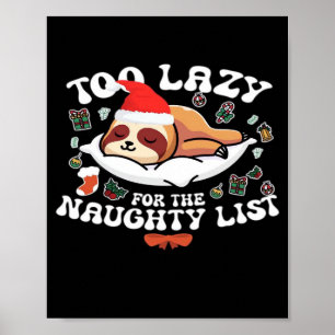 Poster Muito Preguiçoso Para A Lista Travessa, Camisa Div