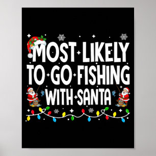 Poster Muito Provável Ir Pescar Com Papai Noel Tapete De
