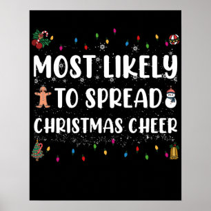 Poster Muito Provável Para Espalhar Alegria de Natal Famí