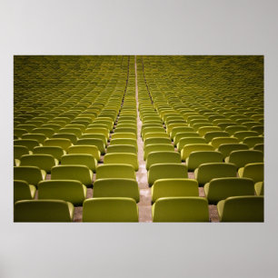 Poster Muito vazio para cadeiras amarelas