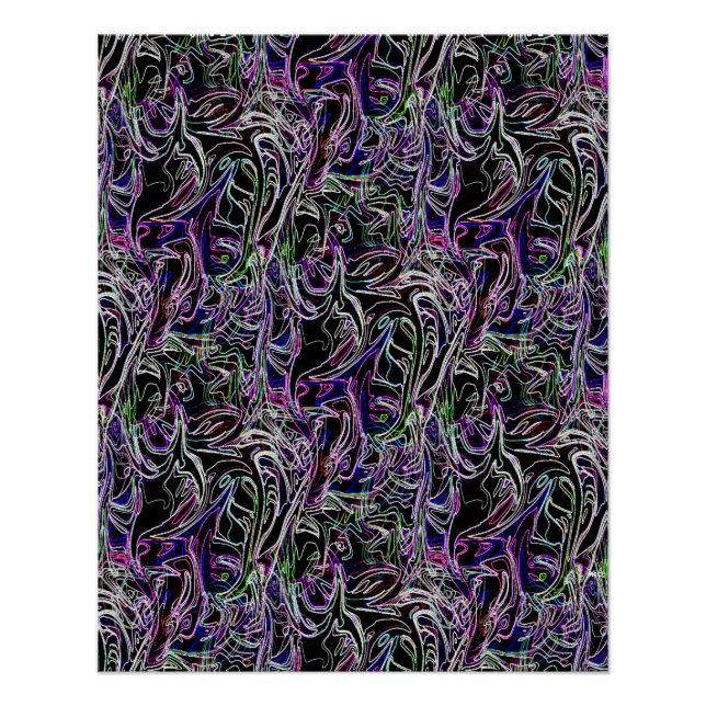 Pôster Muitos Rostos Estranhos... (Frente)