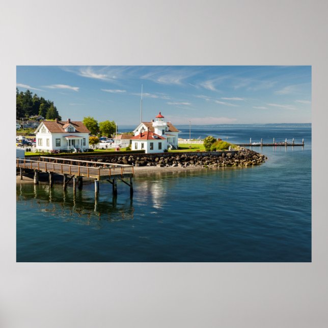 Pôster Mukilteo Lighthouse, Mukilteo, Washington, USA (Frente)