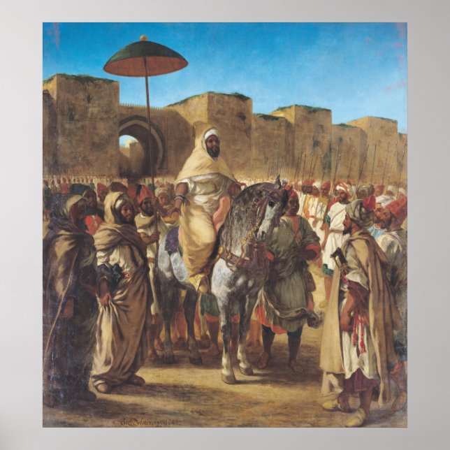 Pôster Muley Abd-ar-Rhaman , O Sultão de Marrocos (Frente)