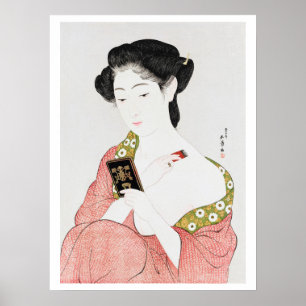 Poster Mulher a Makeup, Goyō Hashiguchi