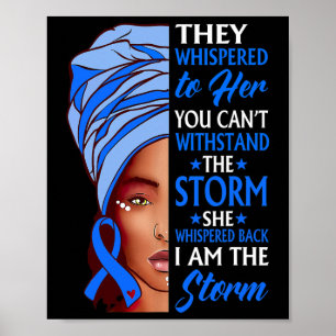 Poster Mulher Africana Afro Eu Sou A Tempestade Hydroceph