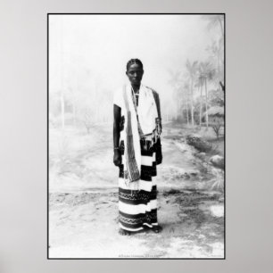 POSTER MULHER AFRICANA CIRCA 1900