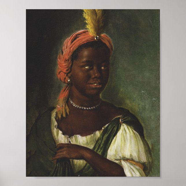 Poster Mulher Africana - Willem van Mieris (Frente)