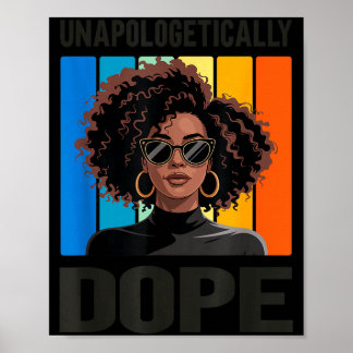 Poster Mulher Afro Estilosamente Sem Desculpas 