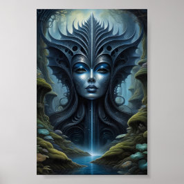Poster Mulher alienígena - Paisagem - 003 - NV - Fantasy 