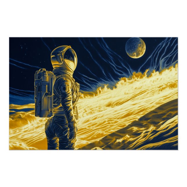 Pôster Mulher Astronauta (Frente)
