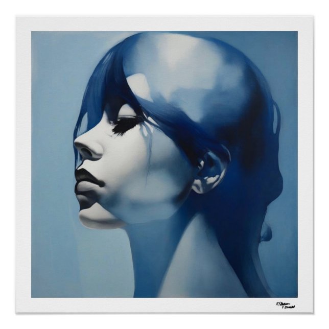 Pôster Mulher Azul (Frente)