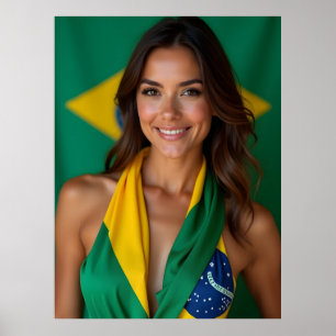 Poster Mulher brasileira bonita