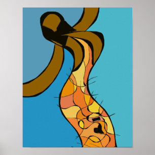 Poster Mulher Cabo-Verdiana Dançando