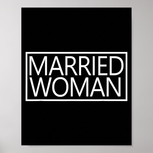 Poster Mulher Casada Esposa Casamento Casal (Frente)