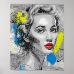 Poster Mulher Caucasiana