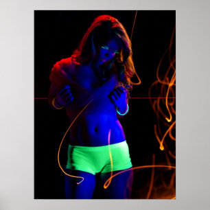 Poster Mulher clara preta