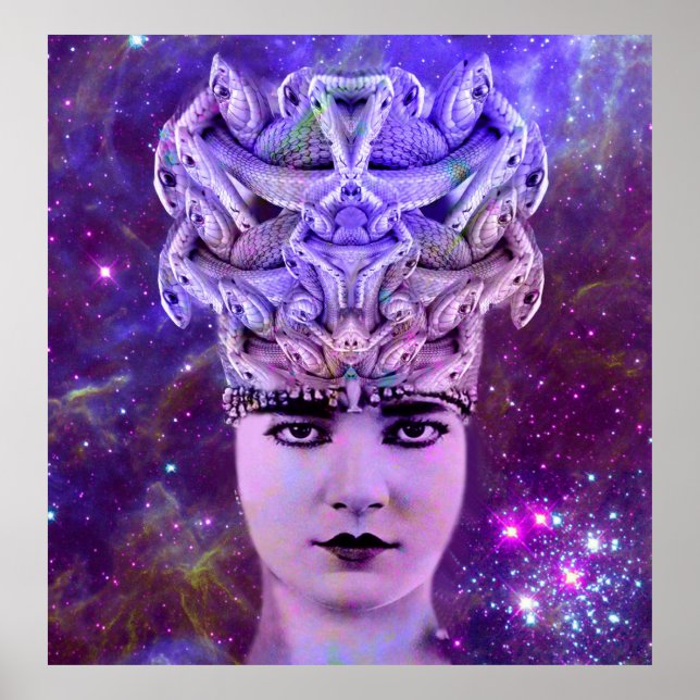 Pôster Mulher Cobra Medusa (Frente)