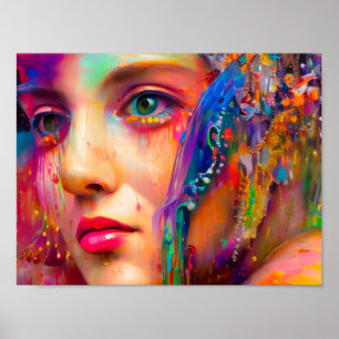 Poster Mulher Colorida