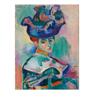 Pôster Mulher com chapéu de Henri Matisse