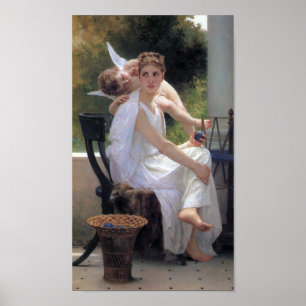 Poster Mulher com Cupido, Bouguereau