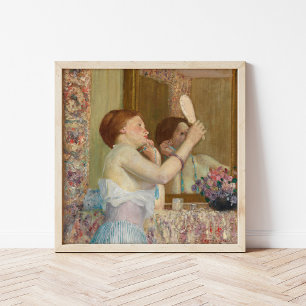 Poster Mulher com Espelho   Frederick Carl Frieseke